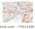 World heritage cityscape, Italy, Vizencia 75631486