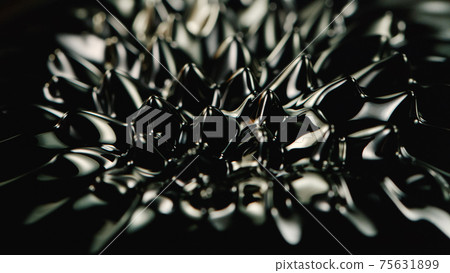 Macro Shot of Magnetic Liquid 75631899