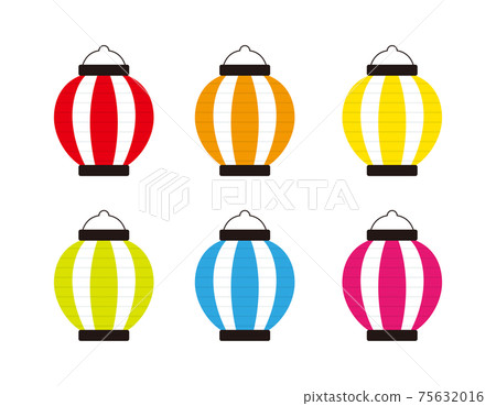 Vector illustration set of colorful lanterns Vector illustration set of colorful lanterns 75632016