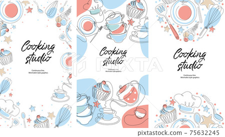 Social media templates. Culinary products and cooking utensils. Social media templates. Culinary products and cooking utensils. 75632245