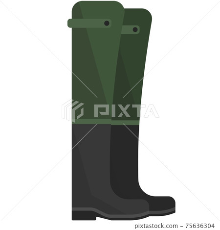 Fishing boot icon vector isolated on white background Fishing boot icon vector isolated on white background 75636304