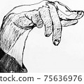 Right hand croquis 75636976
