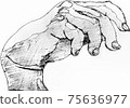Right hand croquis 75636977