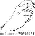 Right hand croquis 75636981