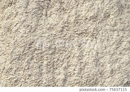 Background from blurred white clay rainy water, natural material, atmospheric impact, outdoors. 75637115