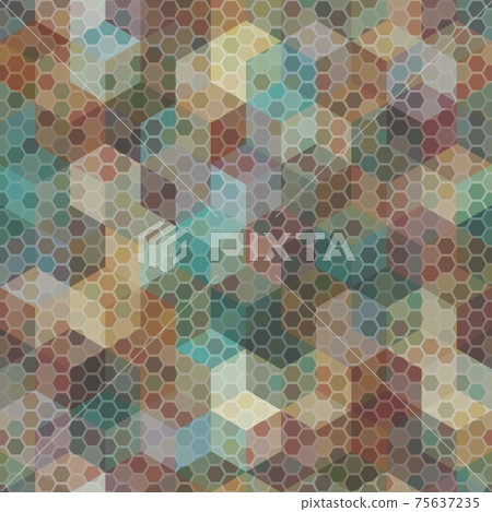 Camouflage seamless pattern. Urban hexagonal fashion clothing style. 75637235