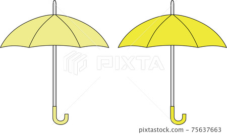 Yellow umbrella 75637663