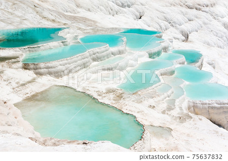 Pamukkale in Turkey - natural travertine pools 75637832