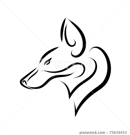 Black and white line art of fox head. Good use for symbol, mascot, icon, avatar, tattoo, T Shirt design, logo or any design you want. Black and white line art of fox head. Good use for symbol, mascot, icon, avatar, tattoo, T Shirt design, logo or any design you want. 75638453