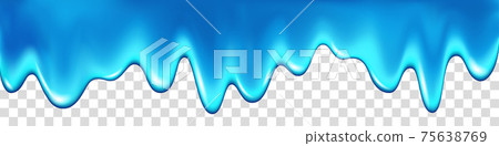 Dripping water isolated on transparent background. Dripping water isolated on transparent background. 75638769