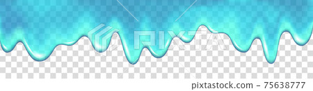 Dripping water isolated on transparent background. Dripping water isolated on transparent background. 75638777