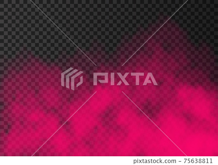 Pink smoke or fog isolated on transparent background. Pink smoke or fog isolated on transparent background. 75638811