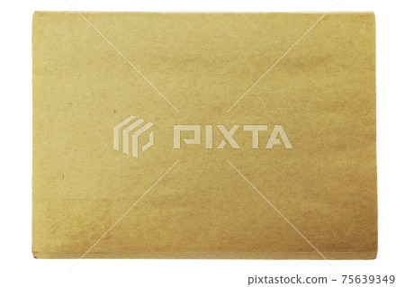 Isolated dark yellow grainy paper texture 75639349