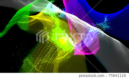 Abstract particle technology image material 75641128