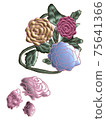 Colorful roses 75641366