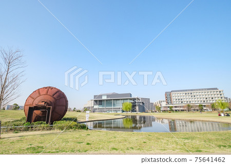 城市景觀重建的草坪公園和東京葛飾區東京理科大學校園新宿 75641462