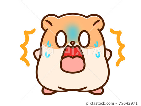 Amazing hamster illustration material 75642971