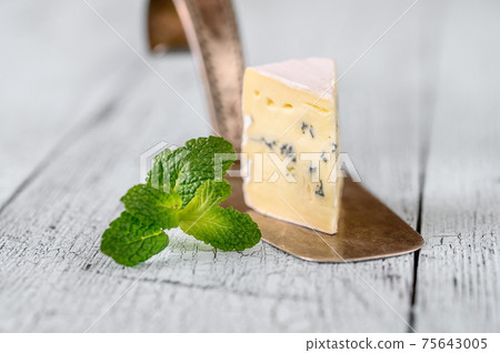 Blue cheese with white mould 75643005