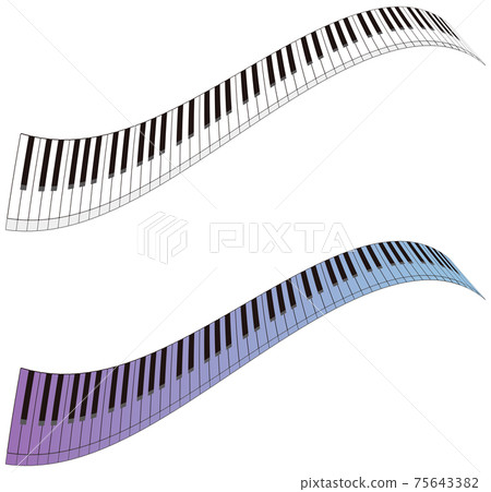 Piano keyboard set Piano keyboard set 75643382