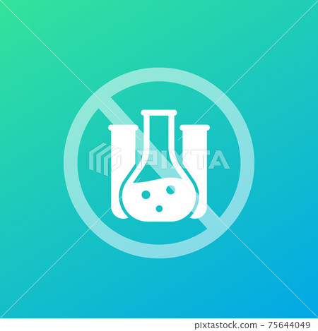 Chemical free icon, no preservatives vector 75644049
