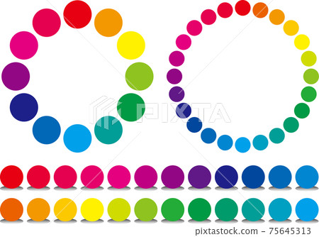 彩色圖表插圖素材 彩色圖表插圖素材 75645313