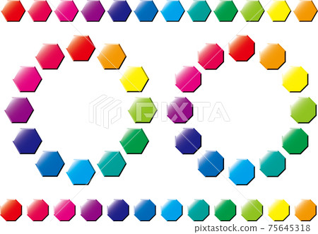 彩色圖表插圖素材 彩色圖表插圖素材 75645318