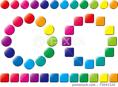 彩色圖表插圖素材 75645320