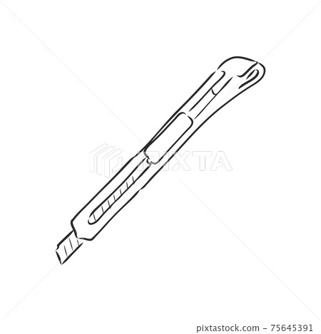 paper cutter icon vector on white background, paper cutter trendy filled icons from Tools and utensils collection, paper cutter vector illustration 75645391