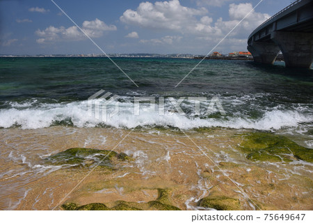 沖繩浦添西海岸卡米吉風光 沖繩浦添西海岸卡米吉風光 75649647