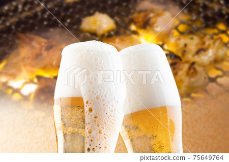 Beer grilled meat 75649764