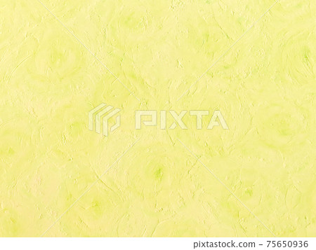 Abstract background illustration of yellow-green roses painted with oil pastels across the screen 75650936