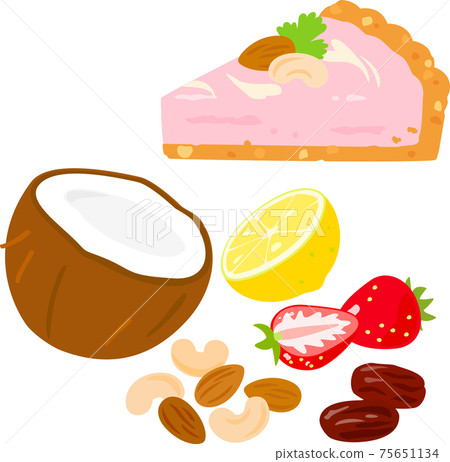 Rotart and material illustration set Rotart and material illustration set 75651134