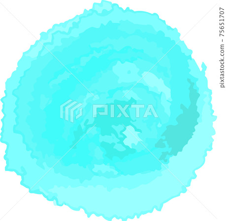 Handwritten watercolor circle frame (mixed) 75651707
