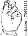 Left hand croquis 75652181