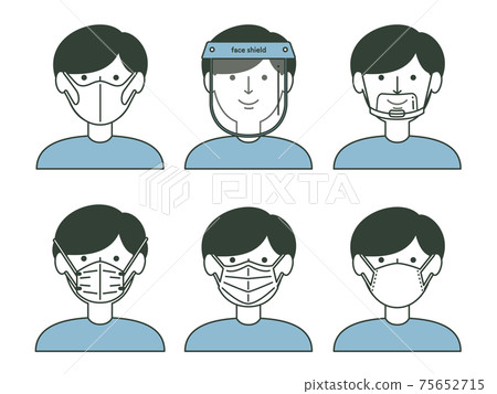 Men who take various measures against splashes Men who take various measures against splashes 75652715