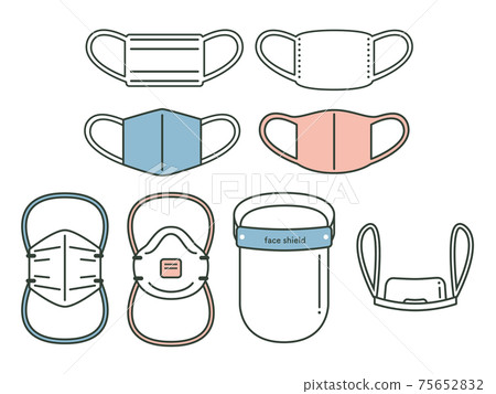 Various types of splash prevention product sets 75652832