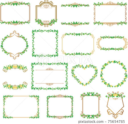 Flower decoration frame frame set Flower decoration frame frame set 75654785