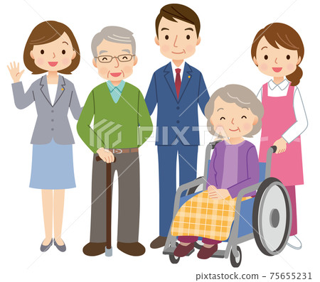 People who support the elderly Nursing care and welfare 75655231
