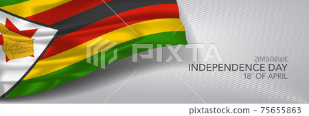 Zimbabwe independence day vector banner, greeting card Zimbabwe independence day vector banner, greeting card 75655863