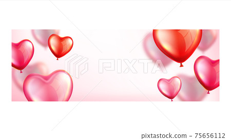 Valentines Day Super Sale Promo Banner Vector 75656112