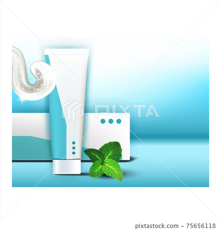 Toothpaste Creative Promotional Banner Vector Illustration banner 75656118