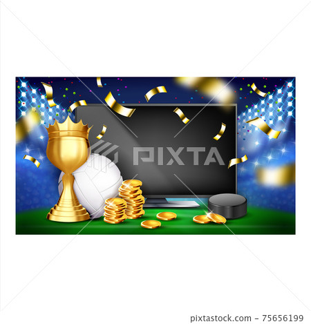Betting Sport Game Creative Promo Poster Vector Betting Sport Game Creative Promo Poster Vector 75656199