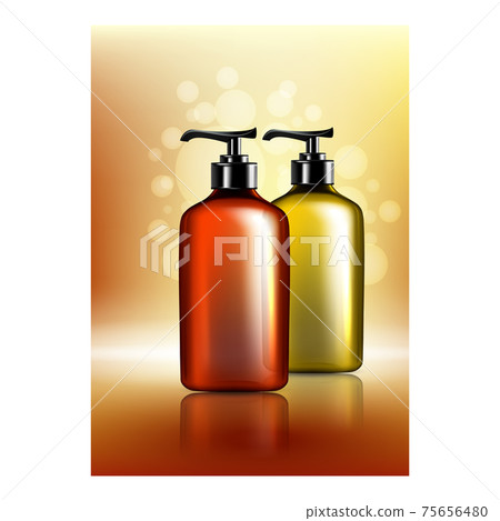 Sulfate-free Professional Shampoo Poster Vector Illustration banner 75656480