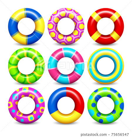 Colorful swim rings set 75656547