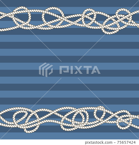Tangled marine ropes borders for text 75657424