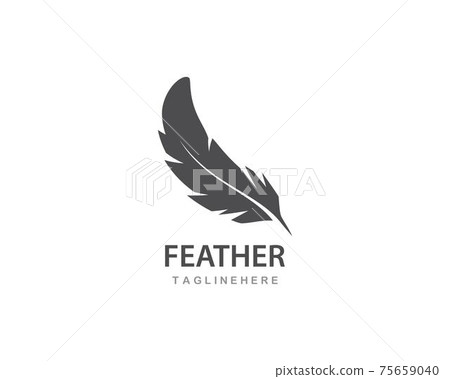 feather logo vector 75659040