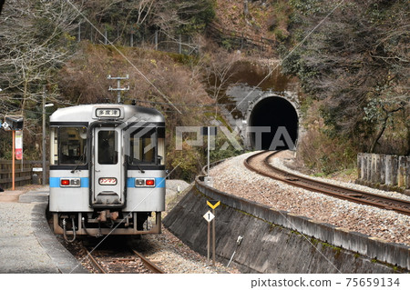 常規火車停在未開發的折返站 75659134