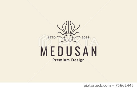 lines head women medusa logo vector symbol icon design illustration lines head women medusa logo vector symbol icon design illustration 75661445