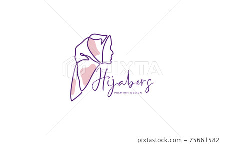 abstract lines colorful women hijab logo vector symbol icon design illustration abstract lines colorful women hijab logo vector symbol icon design illustration 75661582