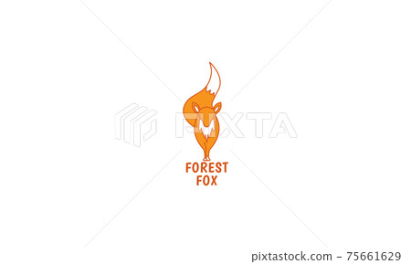 cartoon fox walk logo vector symbol icon design illustration cartoon fox walk logo vector symbol icon design illustration 75661629